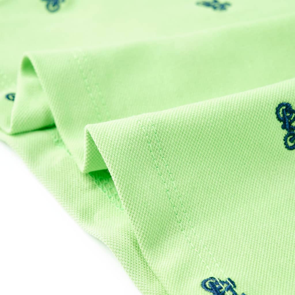 Dječja polo majica neonskozelena 116