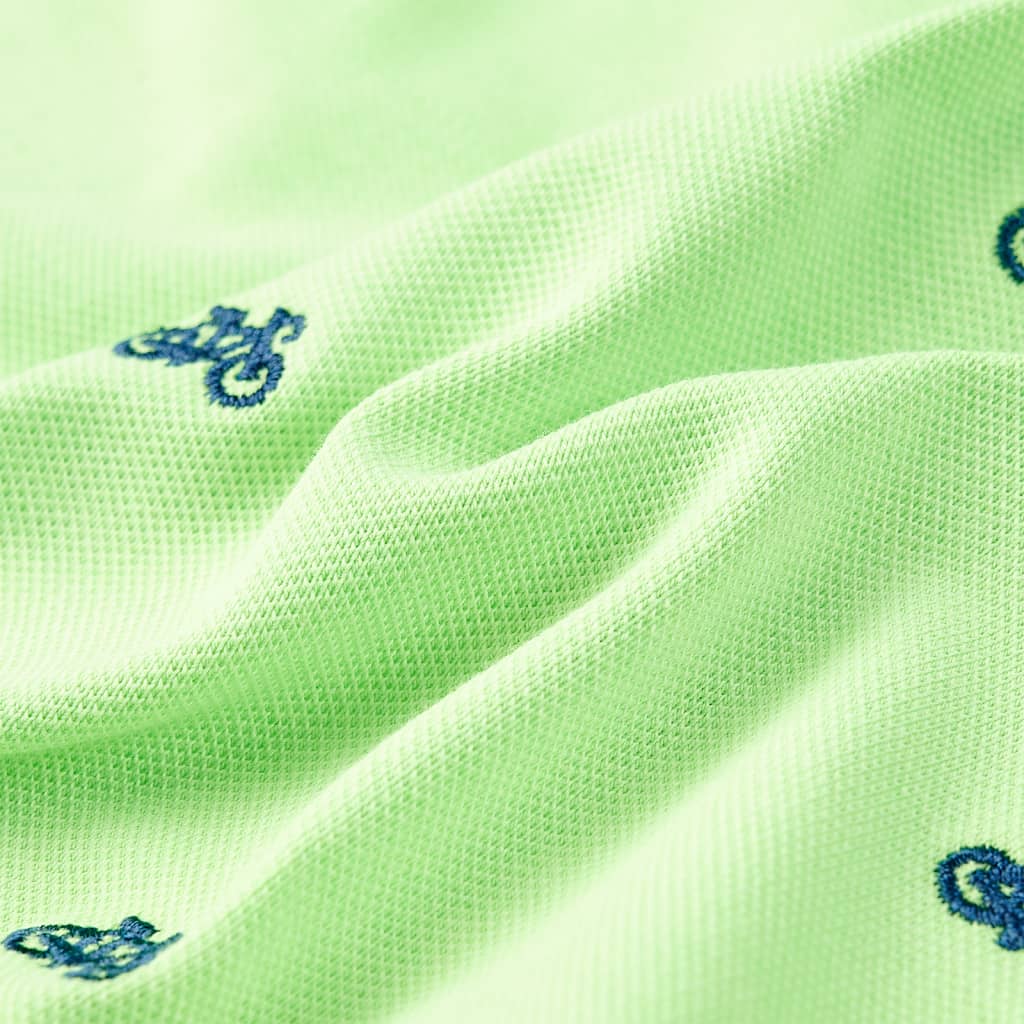 Dječja polo majica neonskozelena 128