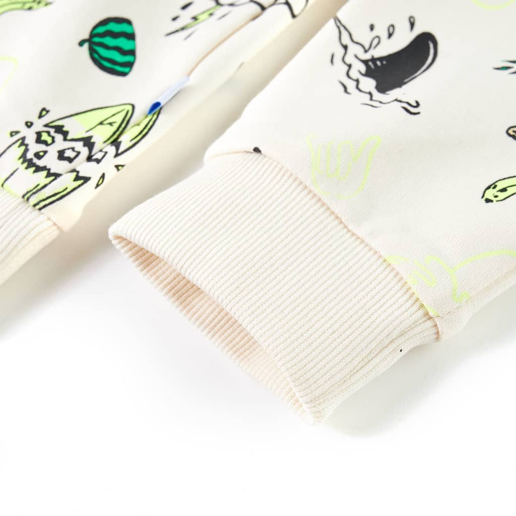 Dječja topla majica svjetlobež 116