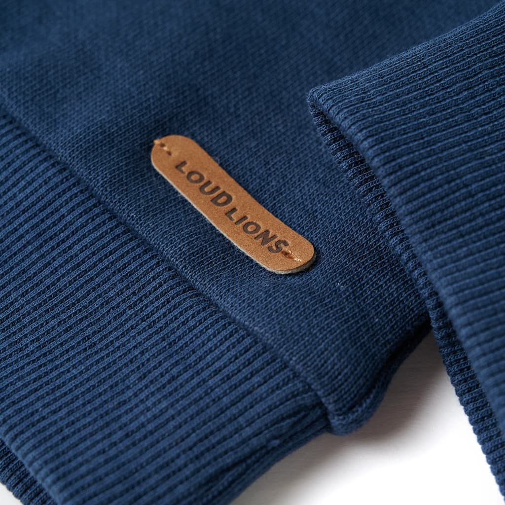 Dječja topla majica indigo plava 104