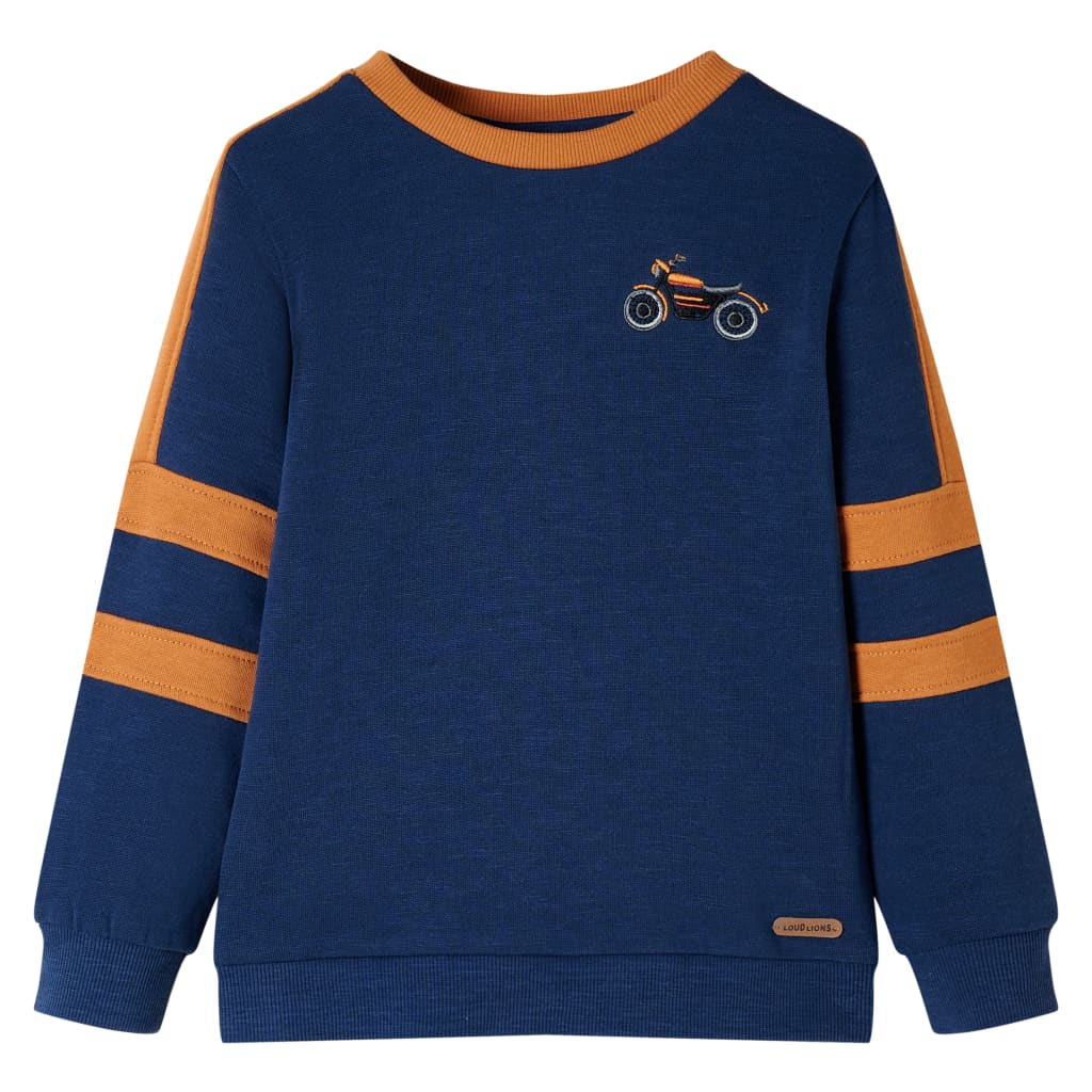 Dječja topla majica indigo plava 116