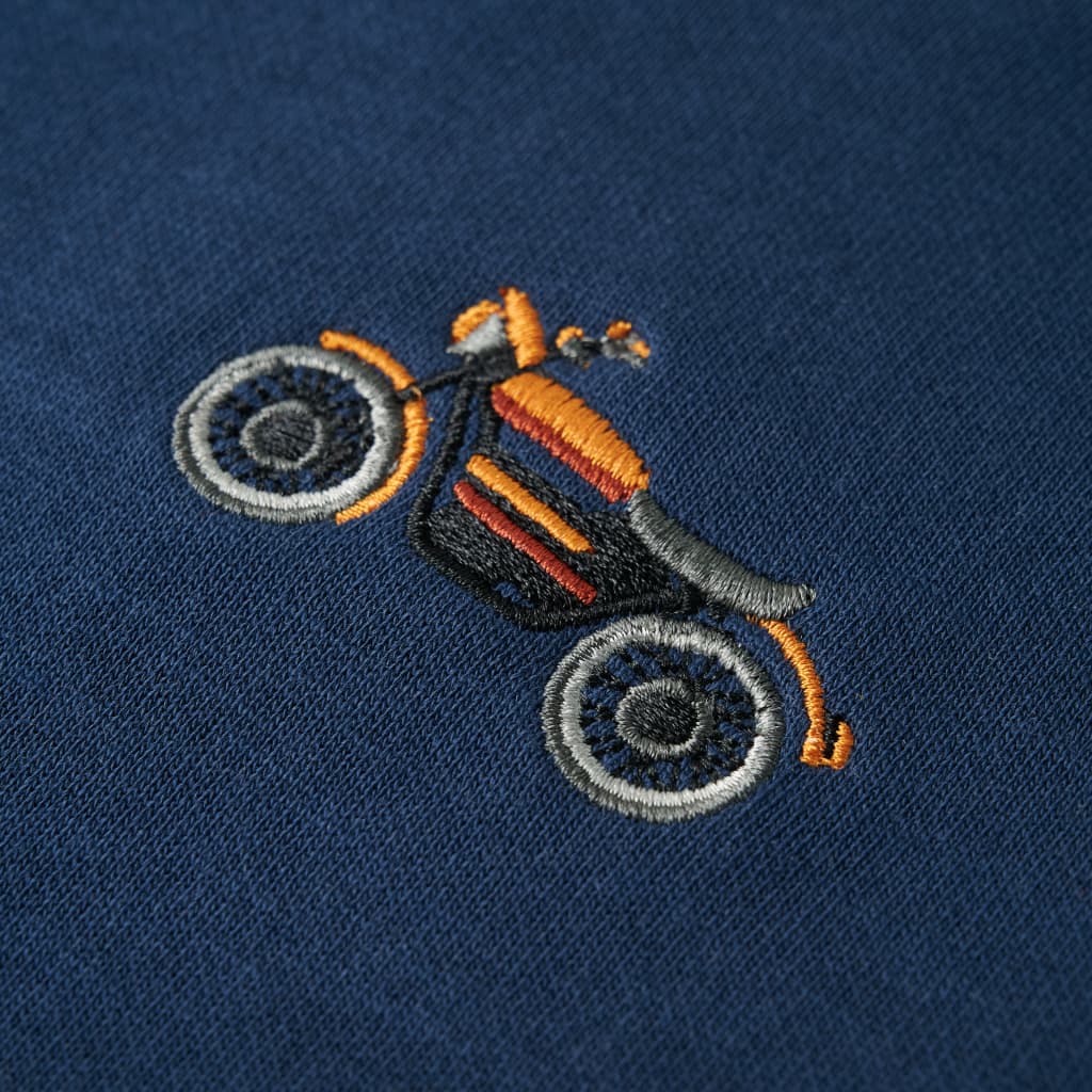 Dječja topla majica indigo plava 116