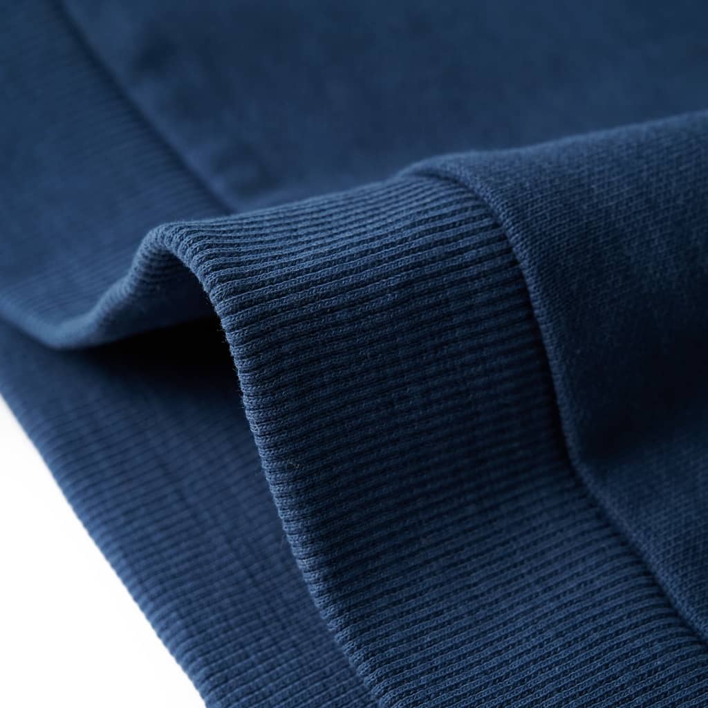 Dječja topla majica indigo plava 116