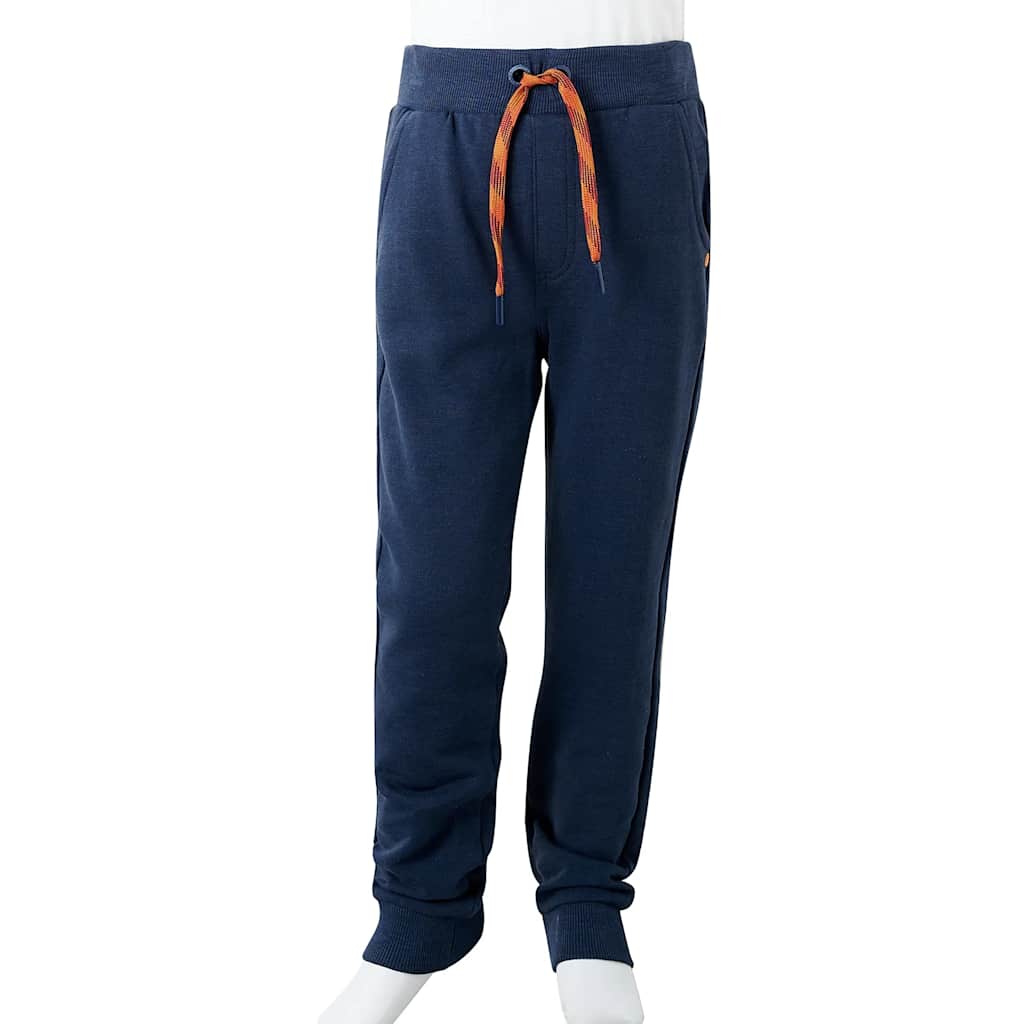 Dječji donji dio trenirke modri prošarani 128