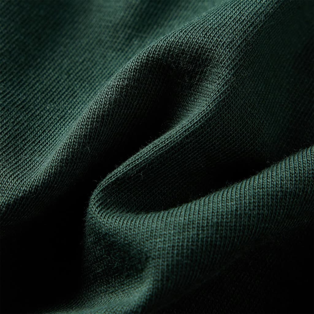 Dječja majica dugih rukava tamnozelena 92