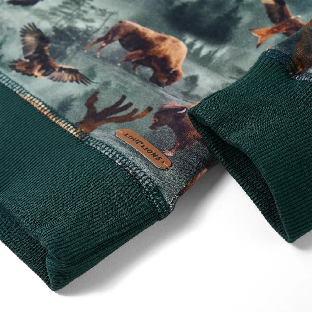 Dječja majica tamnozelena 92