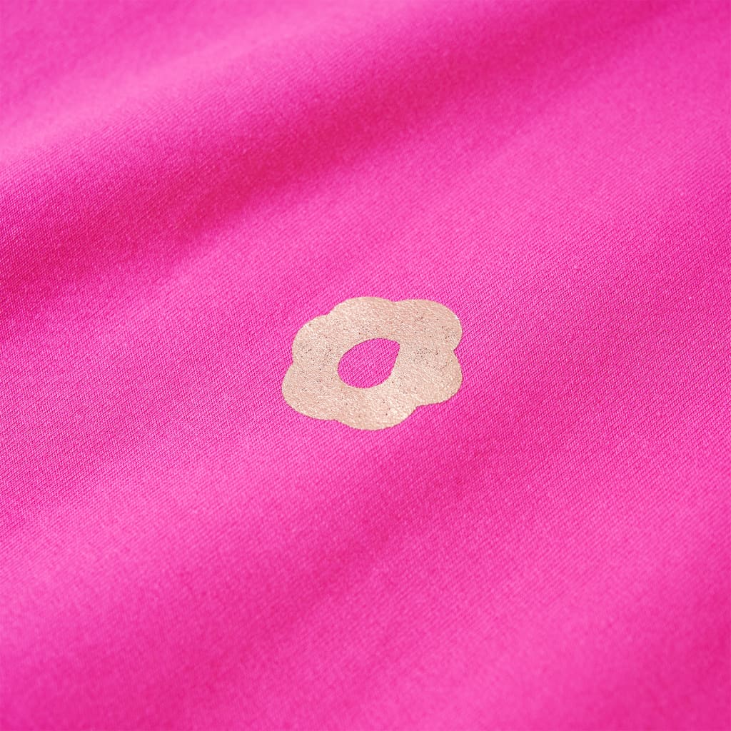 Dječja topla majica tamnoružičasta 140