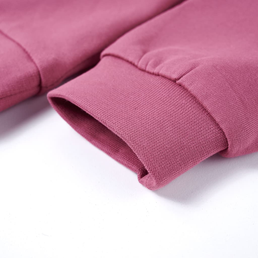 Dječja topla majica boja maline 116