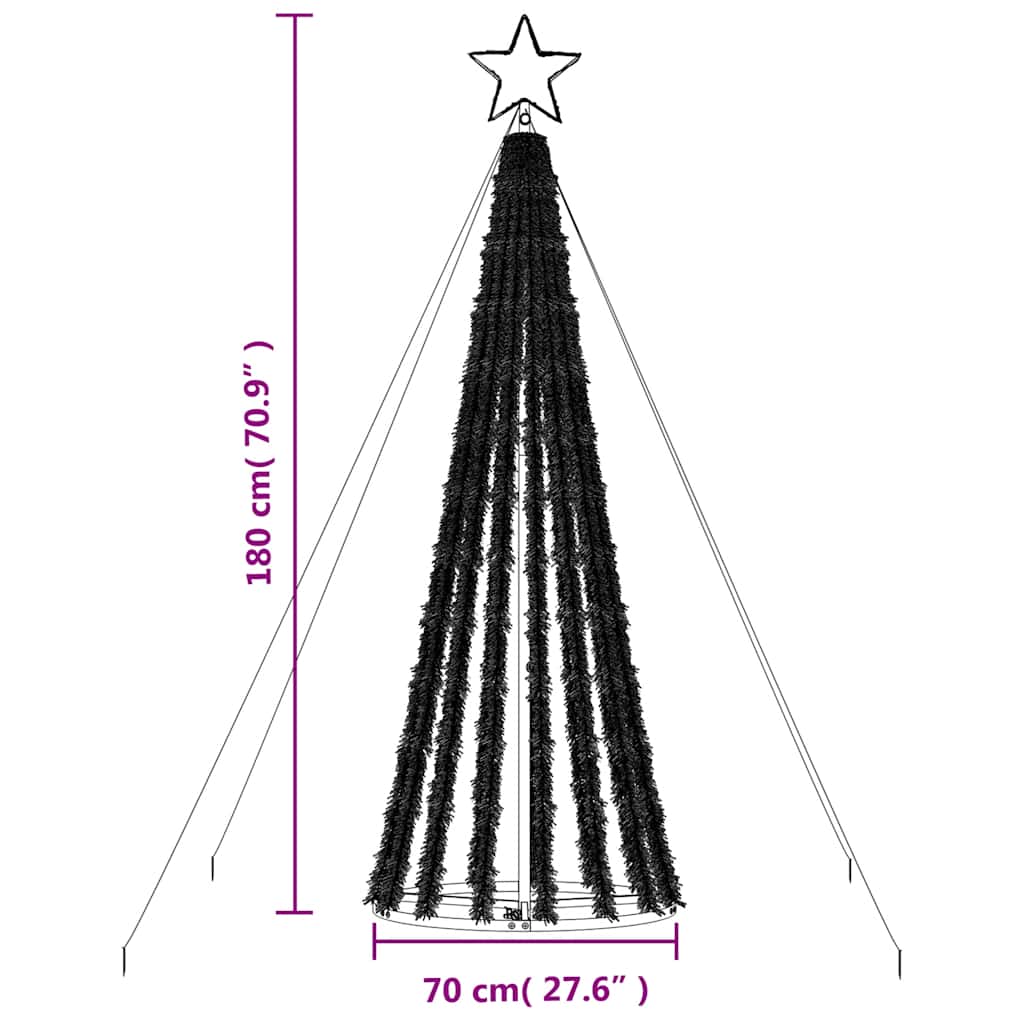 LED božićno drvce 275 LED plavo 180 cm
