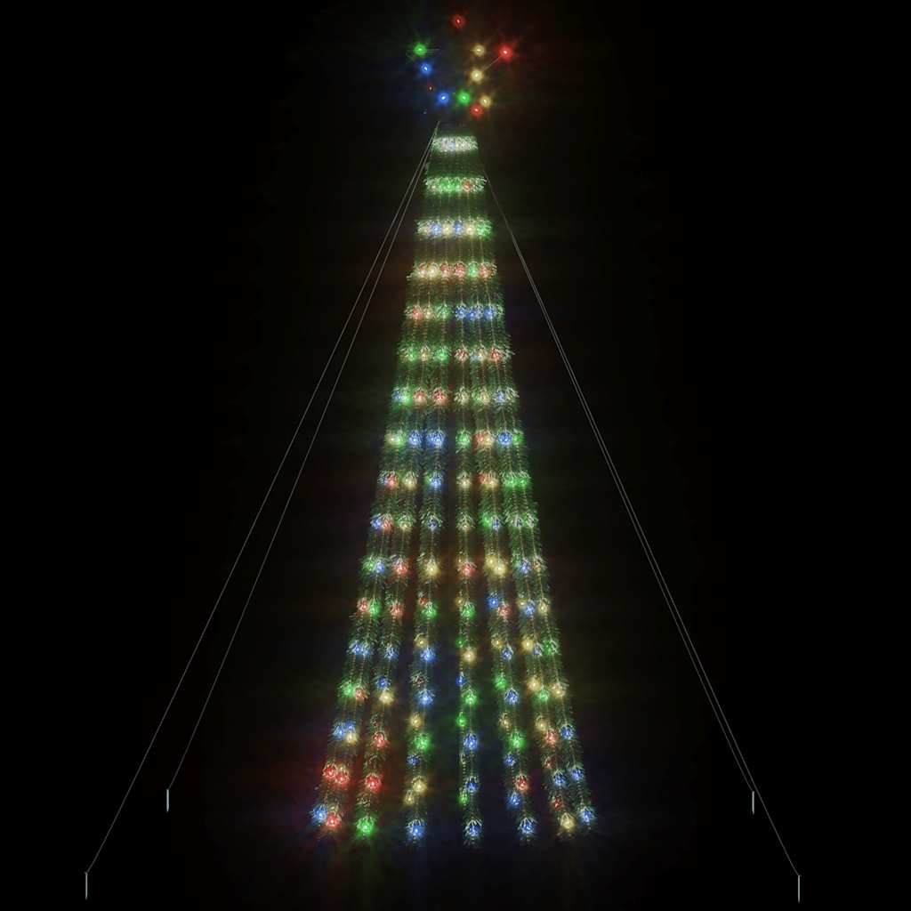 LED božićno drvce 275 LED šarenih 180 cm