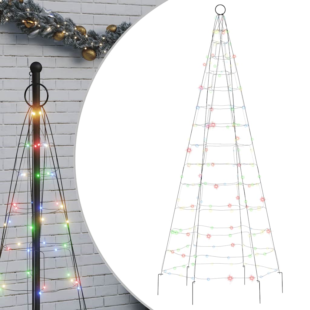 LED božićno drvce 200 LED šarenih 180 cm