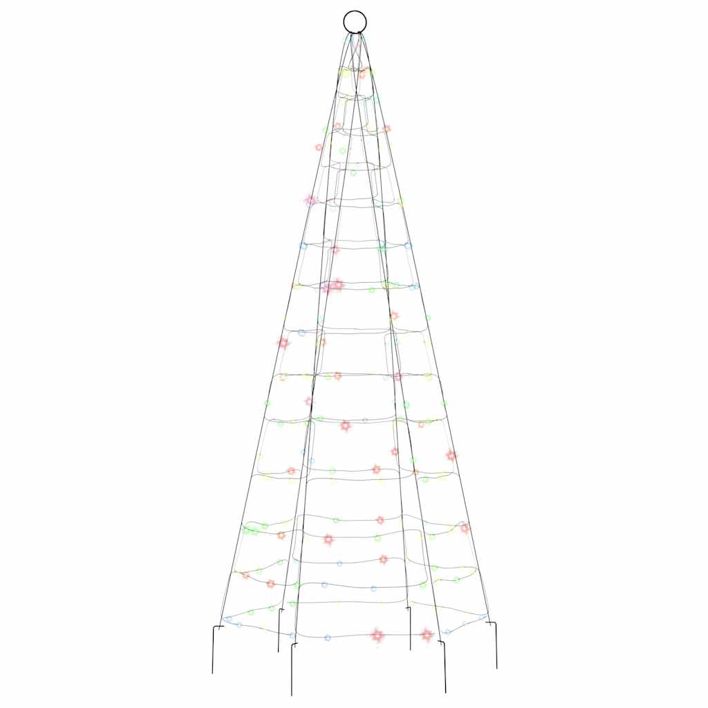 LED božićno drvce 200 LED šarenih 180 cm