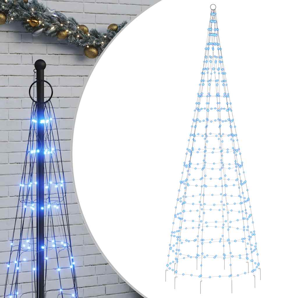 LED božićno drvce 550 LED plavo 300 cm