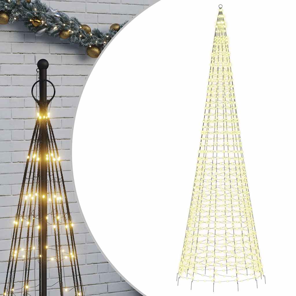 LED božićno drvce 1534 LED toplo bijelo 500 cm