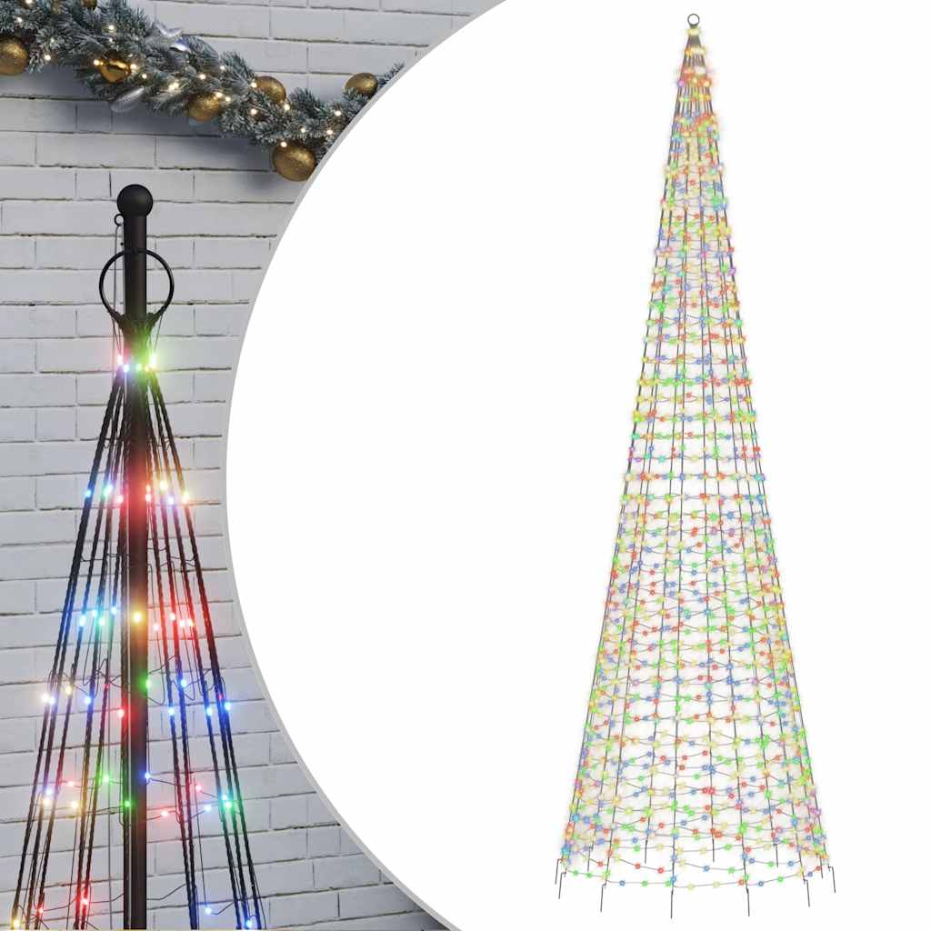 LED božićno drvce 1534 LED šarene 500 cm