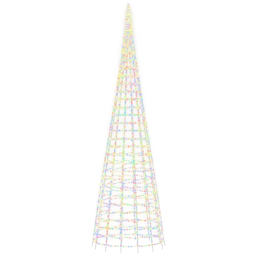 LED božićno drvce 3000 LED šarenih 800 cm