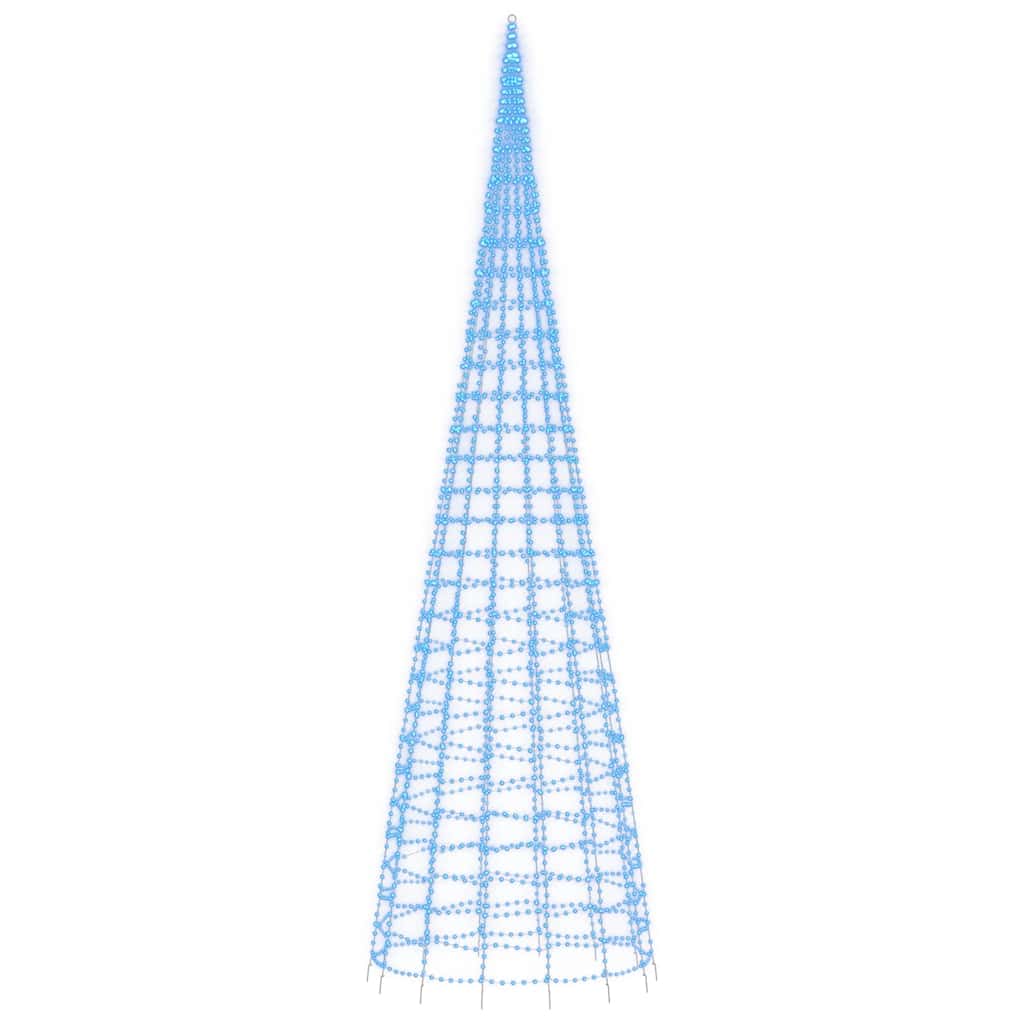 LED božićno drvce 3000 LED plavo 800 cm