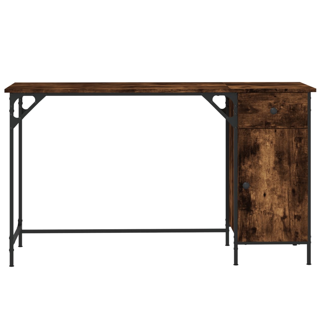 Stol za računalo boja dimljenog hrasta 131 x 48 x 75 cm drveni