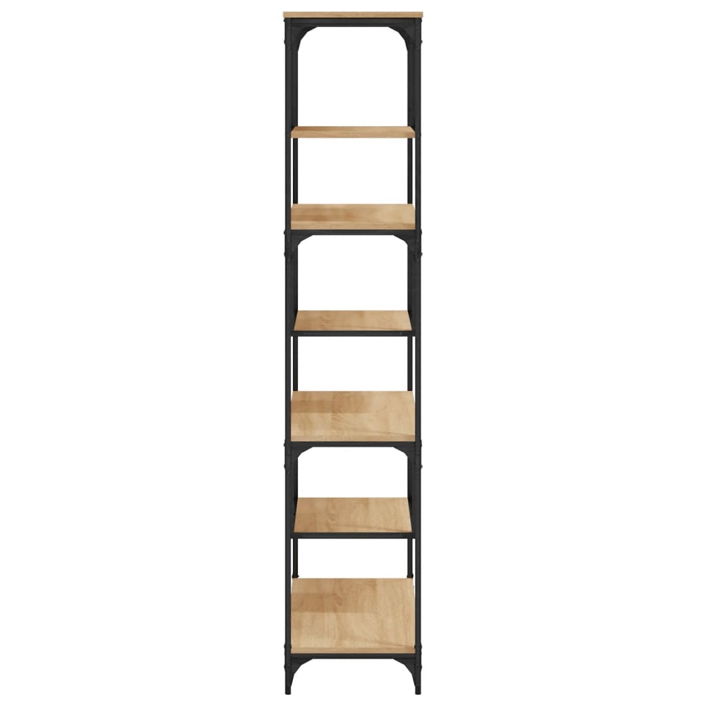 Regal za knjige boja hrasta 81 x 36 x 176 cm konstruirano drvo