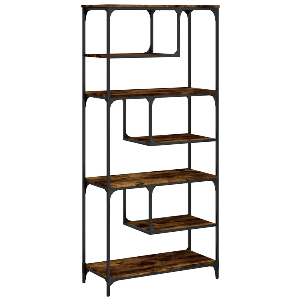 Regal za knjige boja hrasta 81 x 36 x 176 cm konstruirano drvo