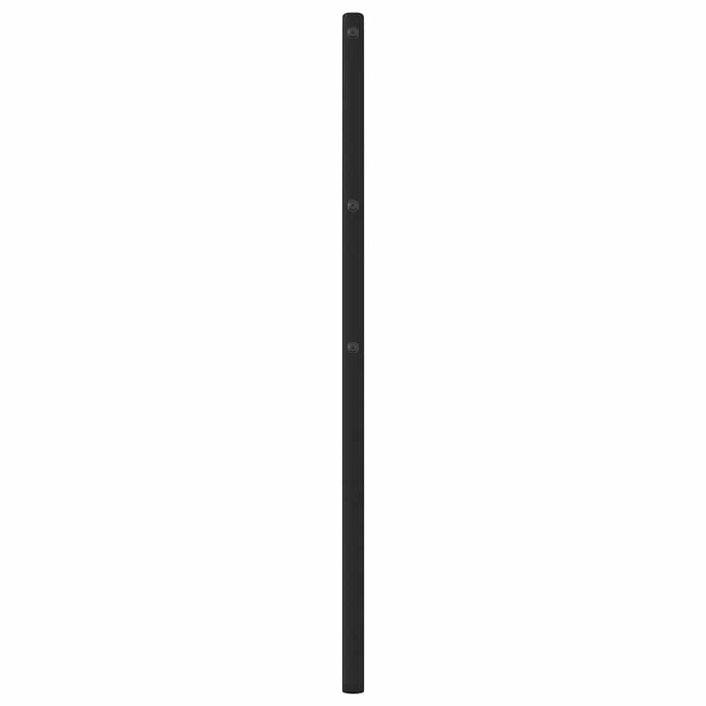 Metalno zamjensko uzglavlje crno 75 cm