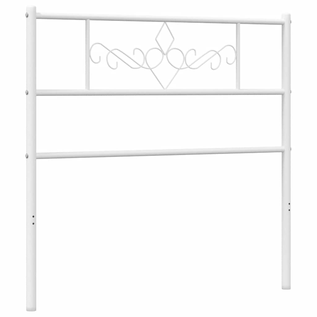 Metalno zamjensko uzglavlje bijelo 75 cm