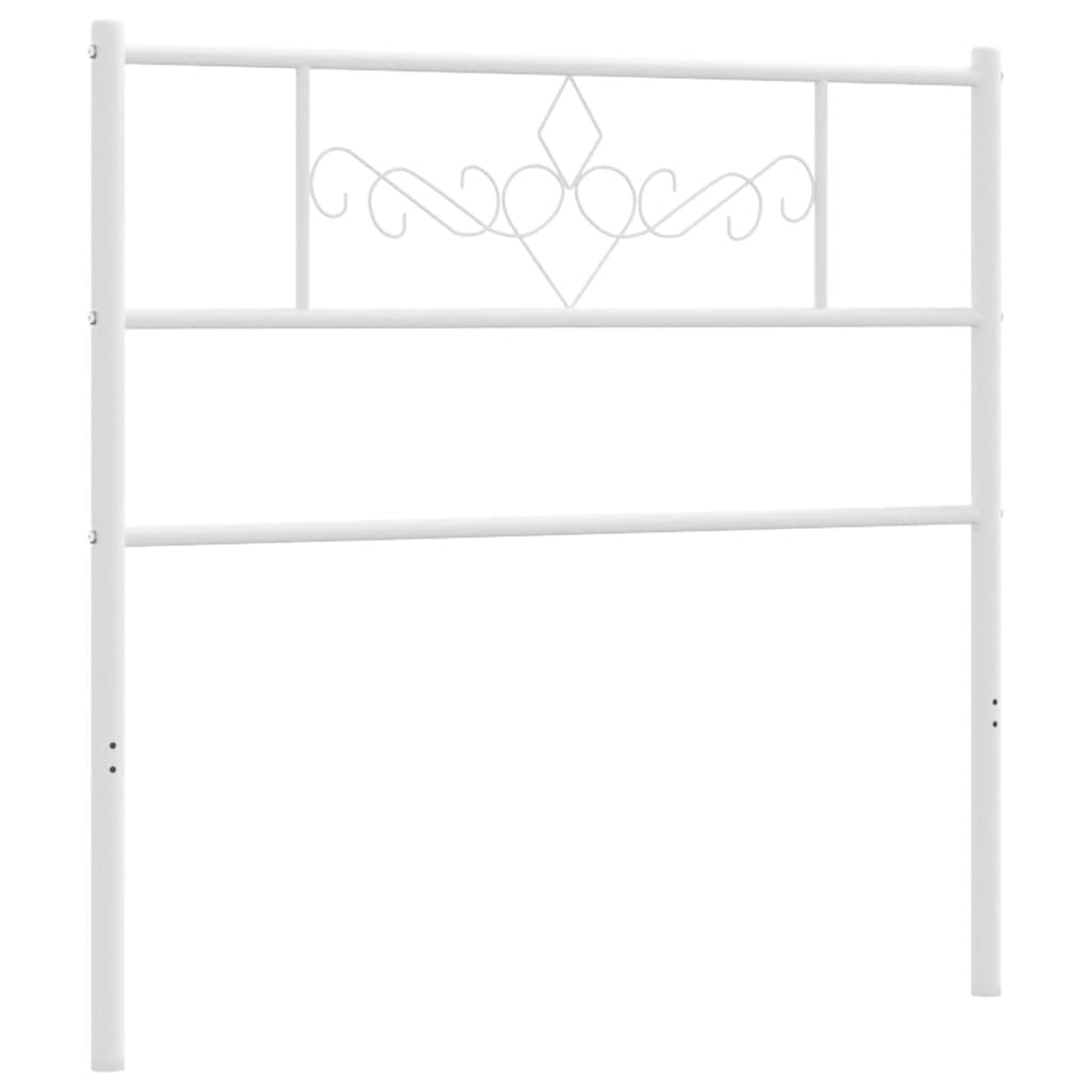 Metalno zamjensko uzglavlje bijelo 75 cm