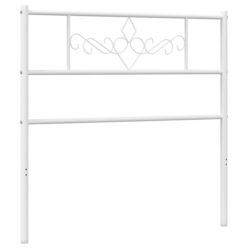 Metalno zamjensko uzglavlje bijelo 100 cm