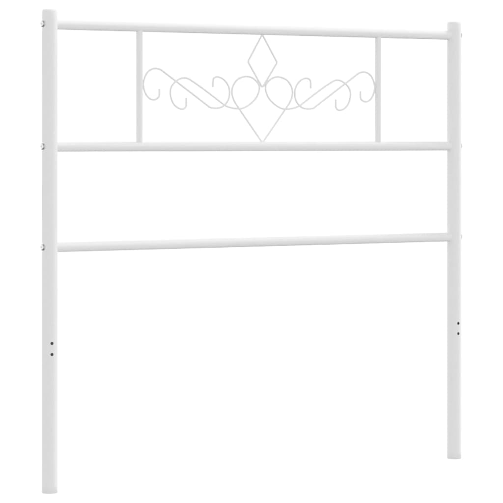 Metalno zamjensko uzglavlje bijelo 107 cm