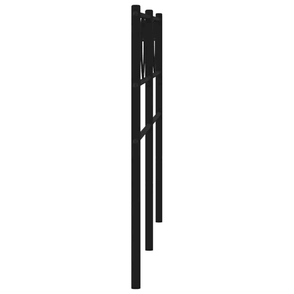 Metalno zamjensko uzglavlje crno 200 cm