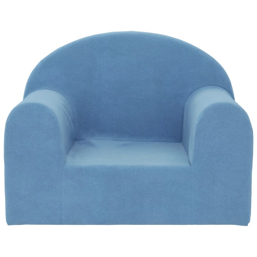 Dječja sofa plava mekana plišana