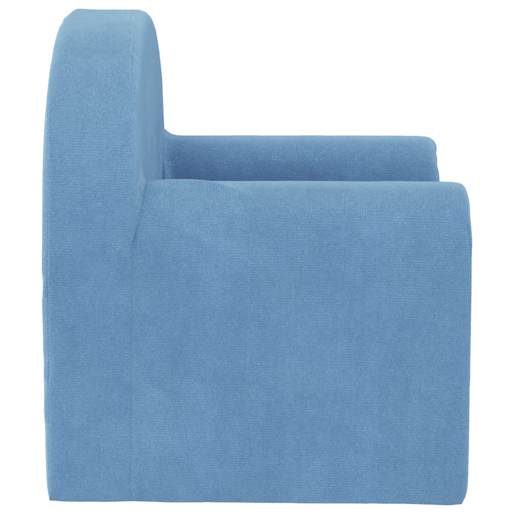 Dječja sofa plava mekana plišana