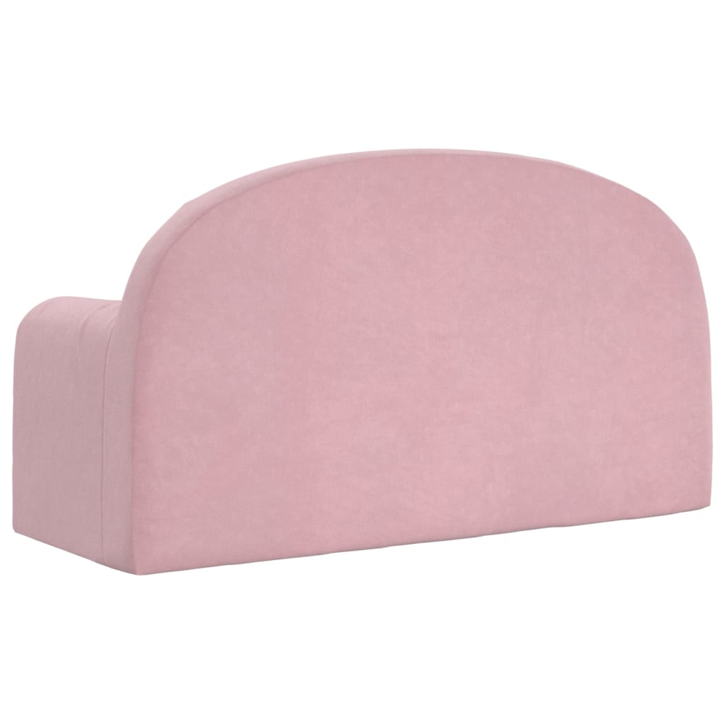 Dječji dvosjed ružičasti od mekanog pliša