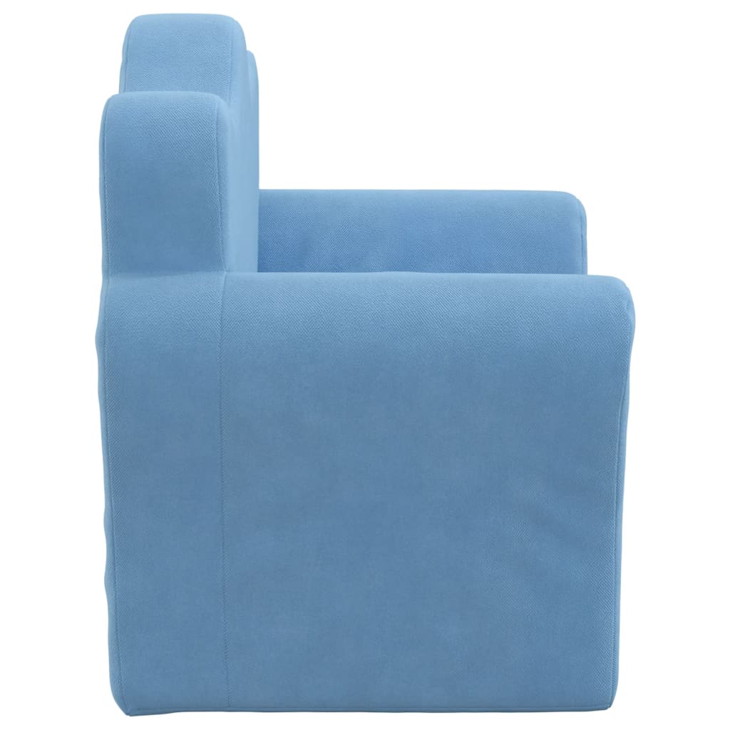 Dječja sofa plava mekana plišana