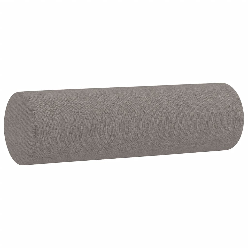 Trosjed s ukrasnim jastucima smeđesivi 180 cm od tkanine