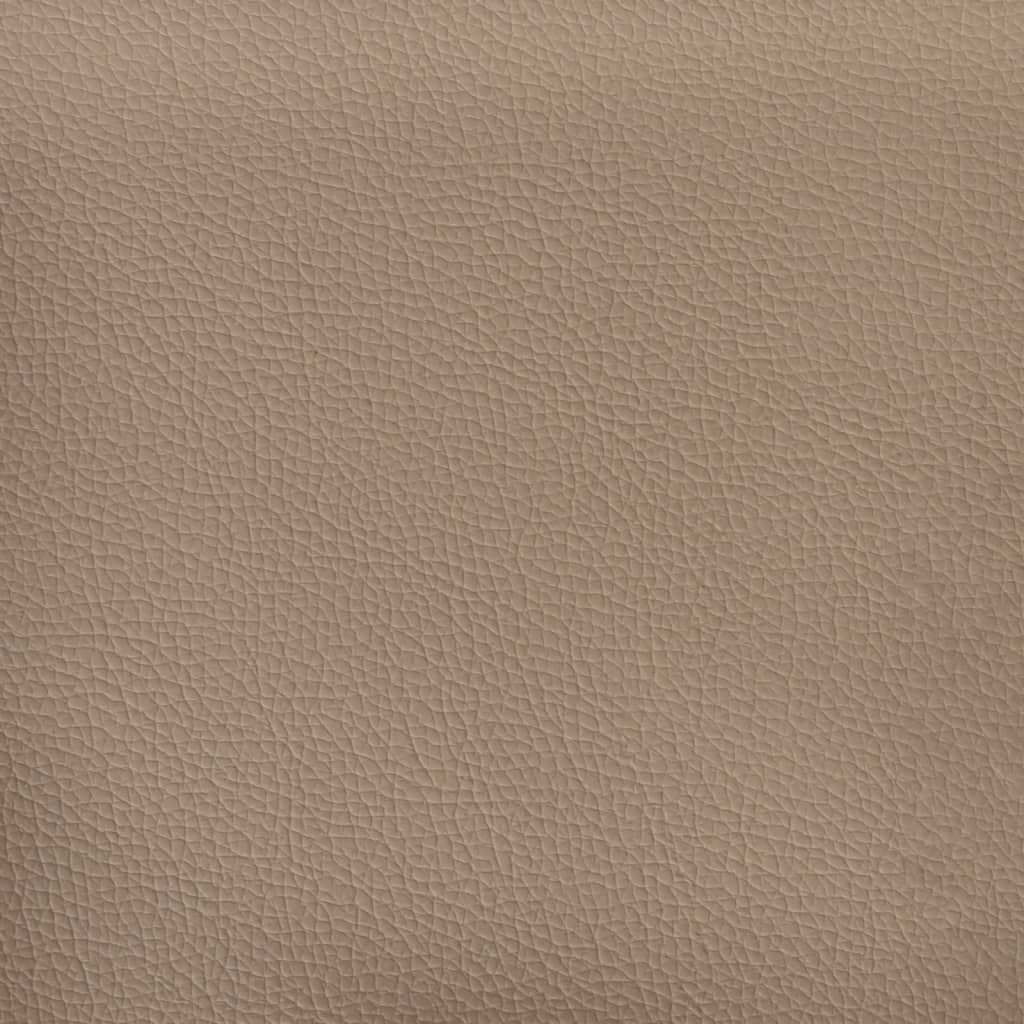 Dvosjed s ukrasnim jastucima boja cappuccina 140cm umjetna koža