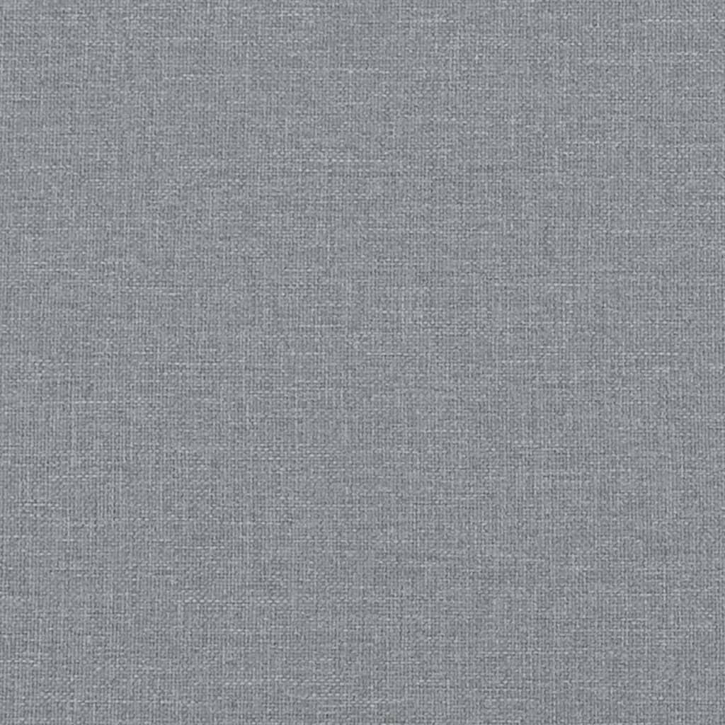 Fotelja s tabureom svjetlosiva 60 cm od tkanine