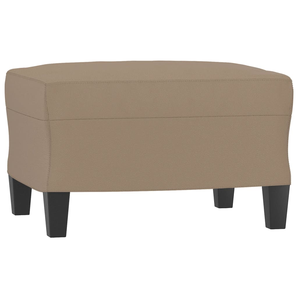 Trosjed s tabureom boja cappuccina 180 cm od umjetne kože
