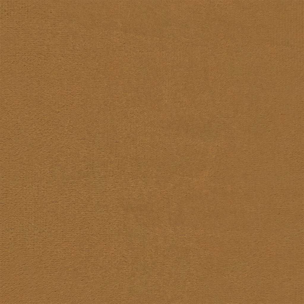 Fotelja s tabureom smeđa 60 cm baršunasta