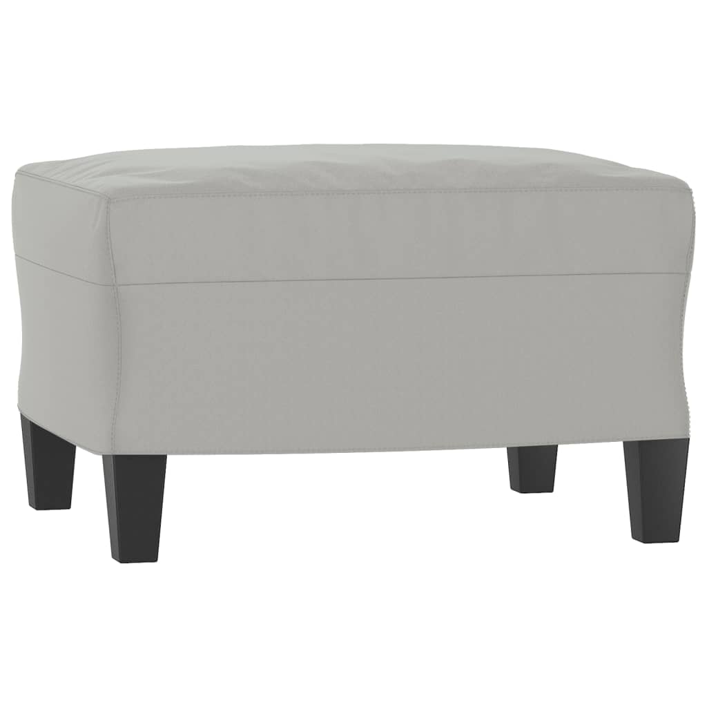 Trosjed s tabureom svjetlosivi 180 cm od mikrovlakana