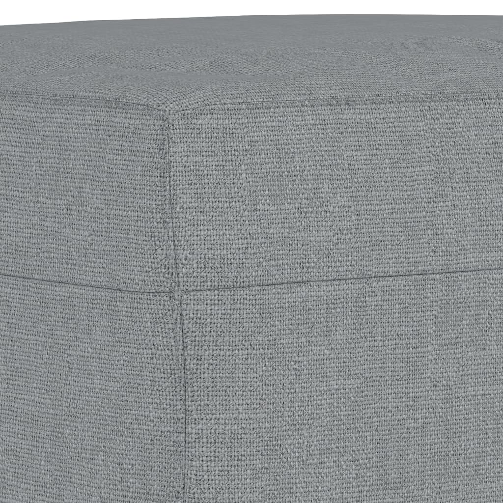 4-dijelni set sofa s jastucima svjetlosivi od tkanine