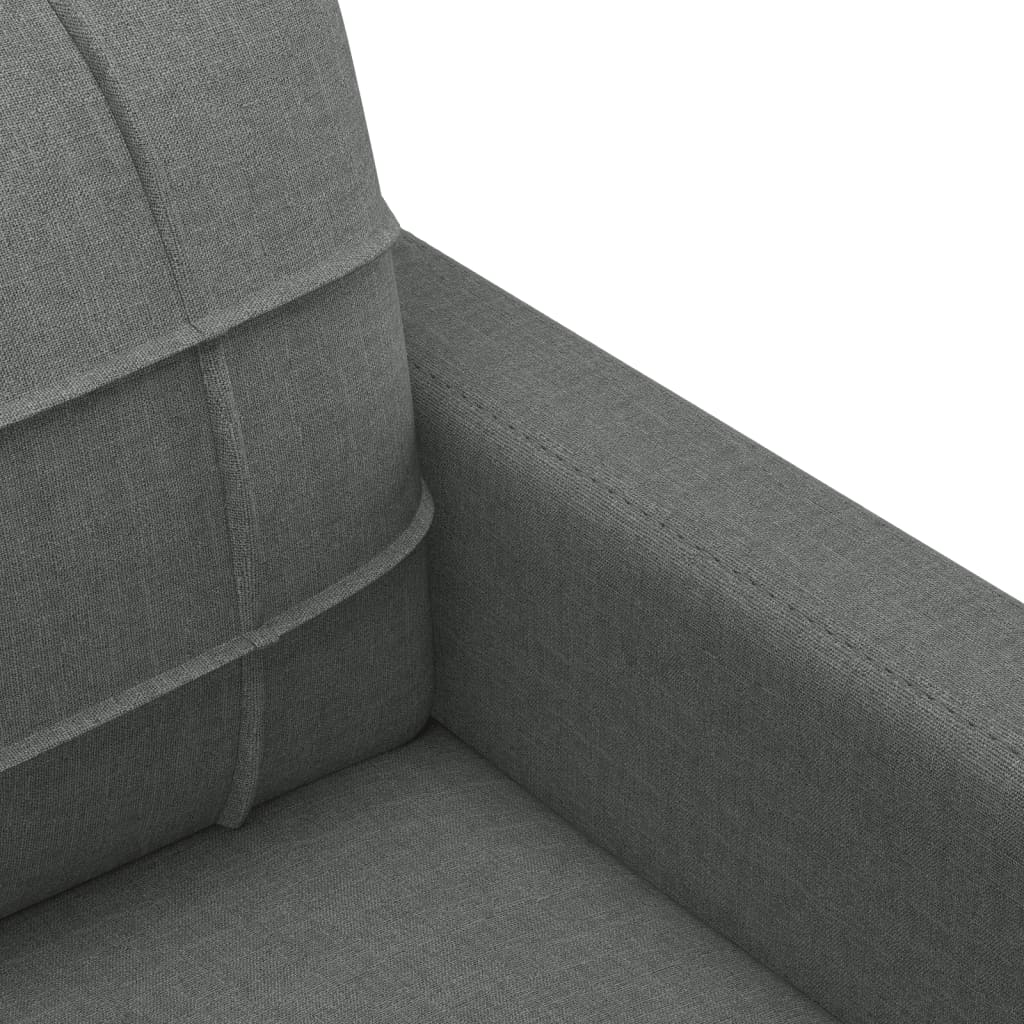 4-dijelni set sofa s jastucima tamnosivi od tkanine
