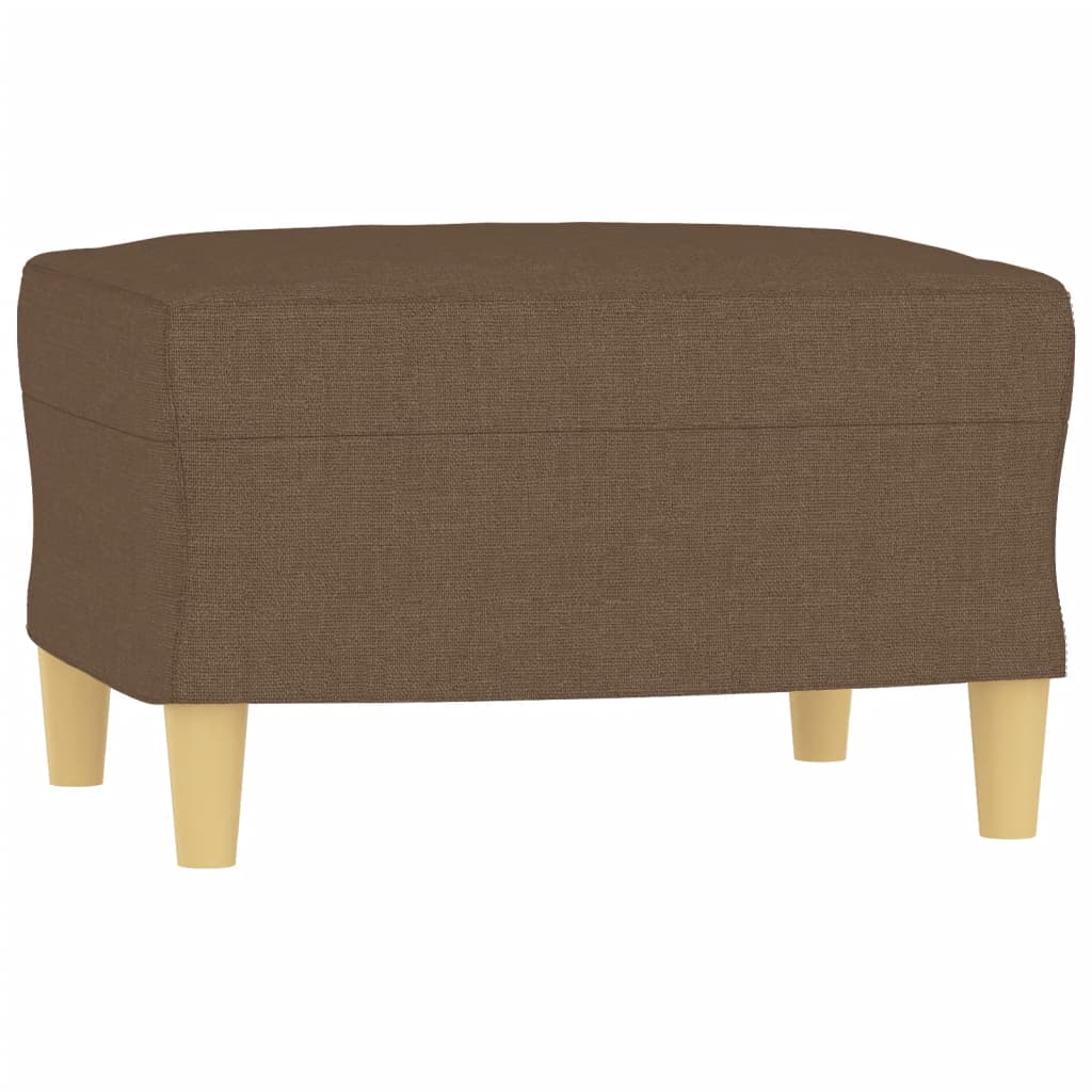 4-dijelni set sofa s jastucima smeđi od tkanine
