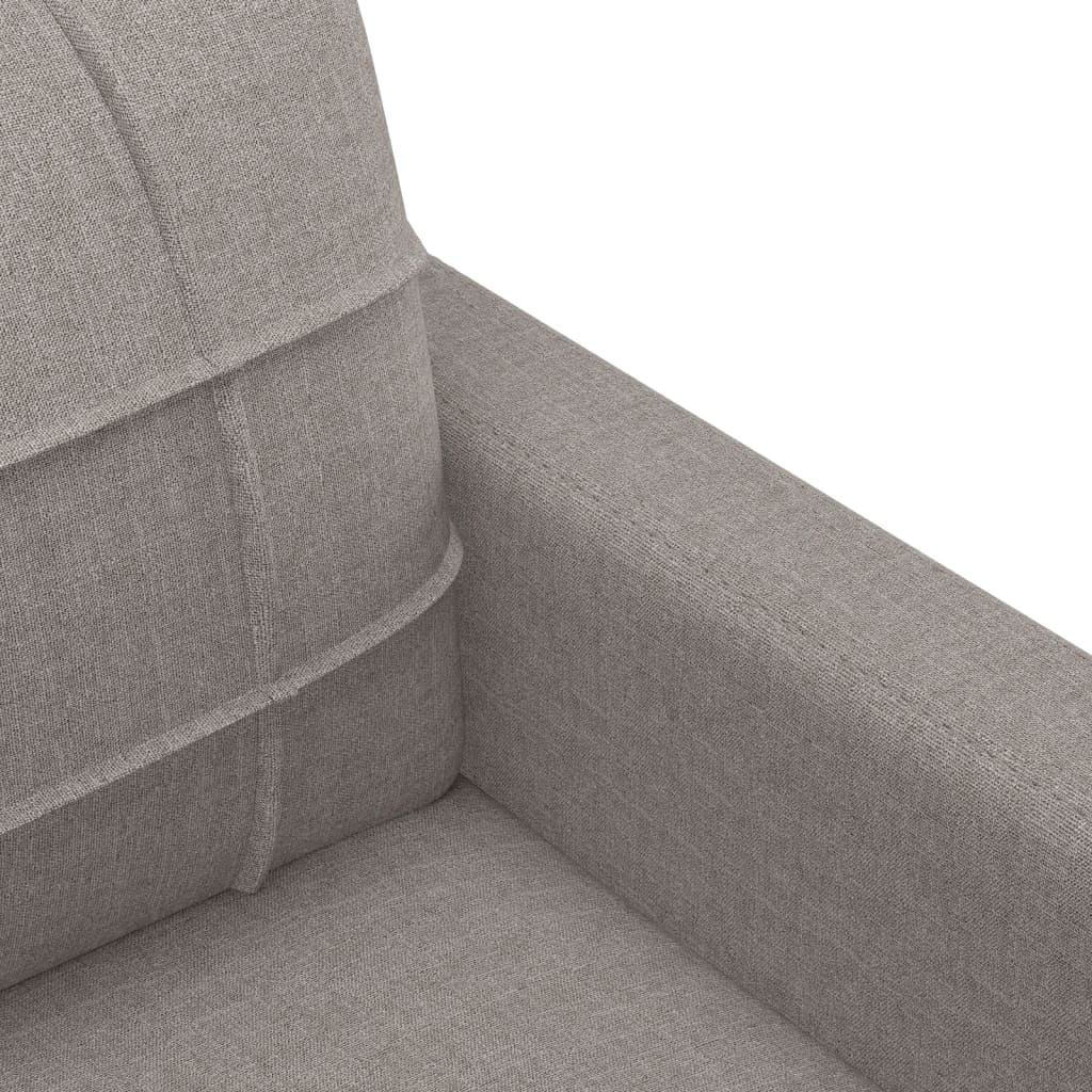 3-dijelni set sofa s jastucima smeđesivi od tkanine