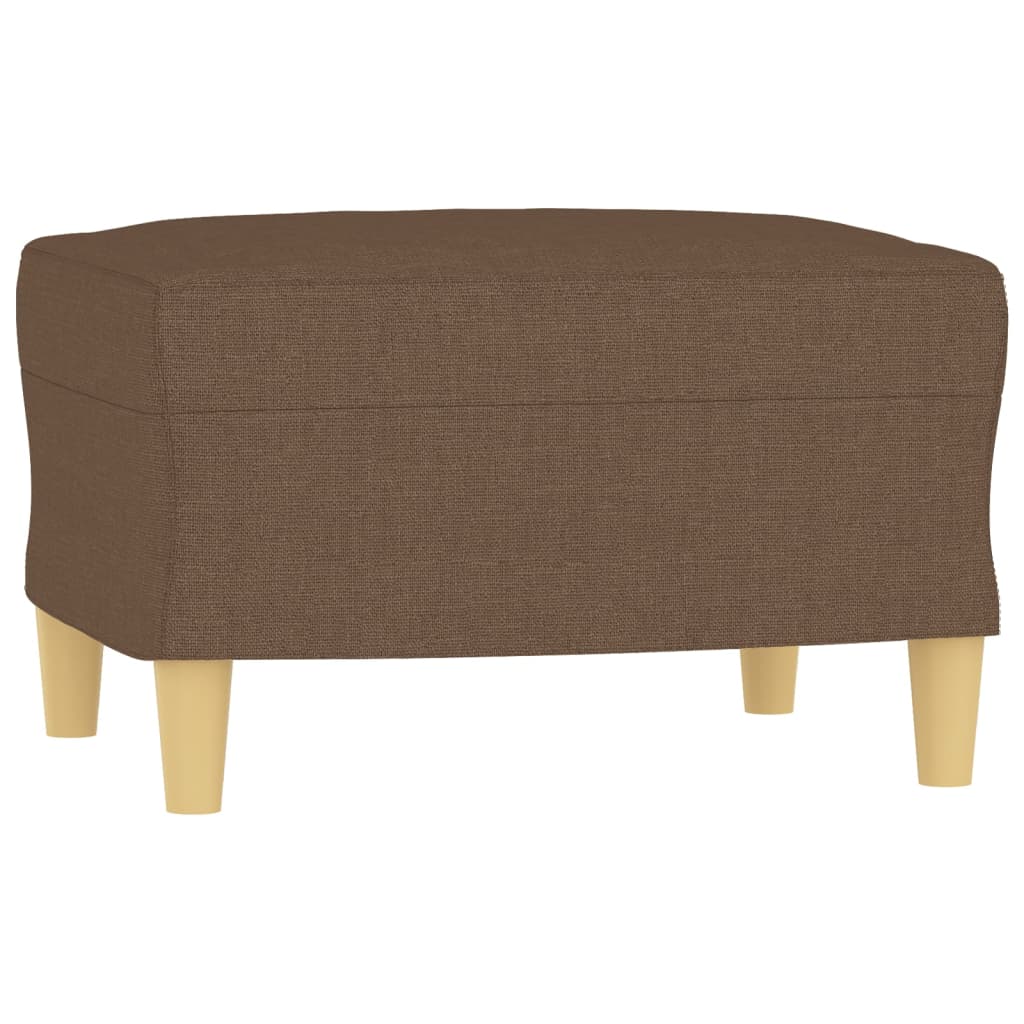 4-dijelni set sofa s jastucima smeđi od tkanine