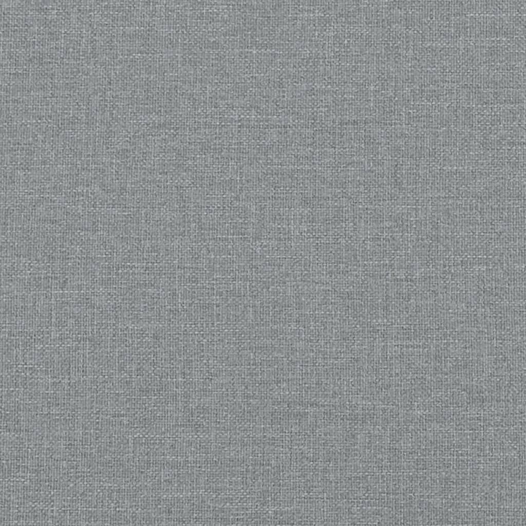 3-dijelni set sofa s jastucima svjetlosivi od tkanine