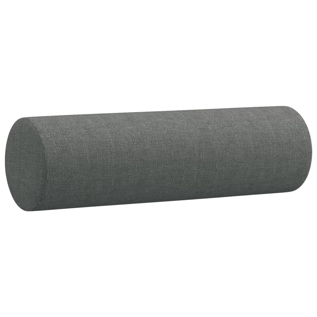 2-dijelni set sofa s jastucima tamnosivi od tkanine