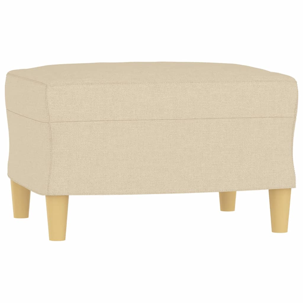3-dijelni set sofa s jastucima krem od mikrovlakana
