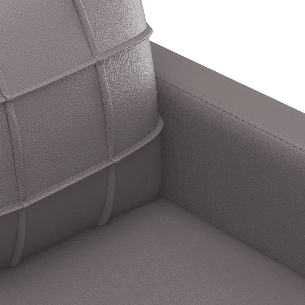 2-dijelni set sofa s jastucima sivi od umjetne kože