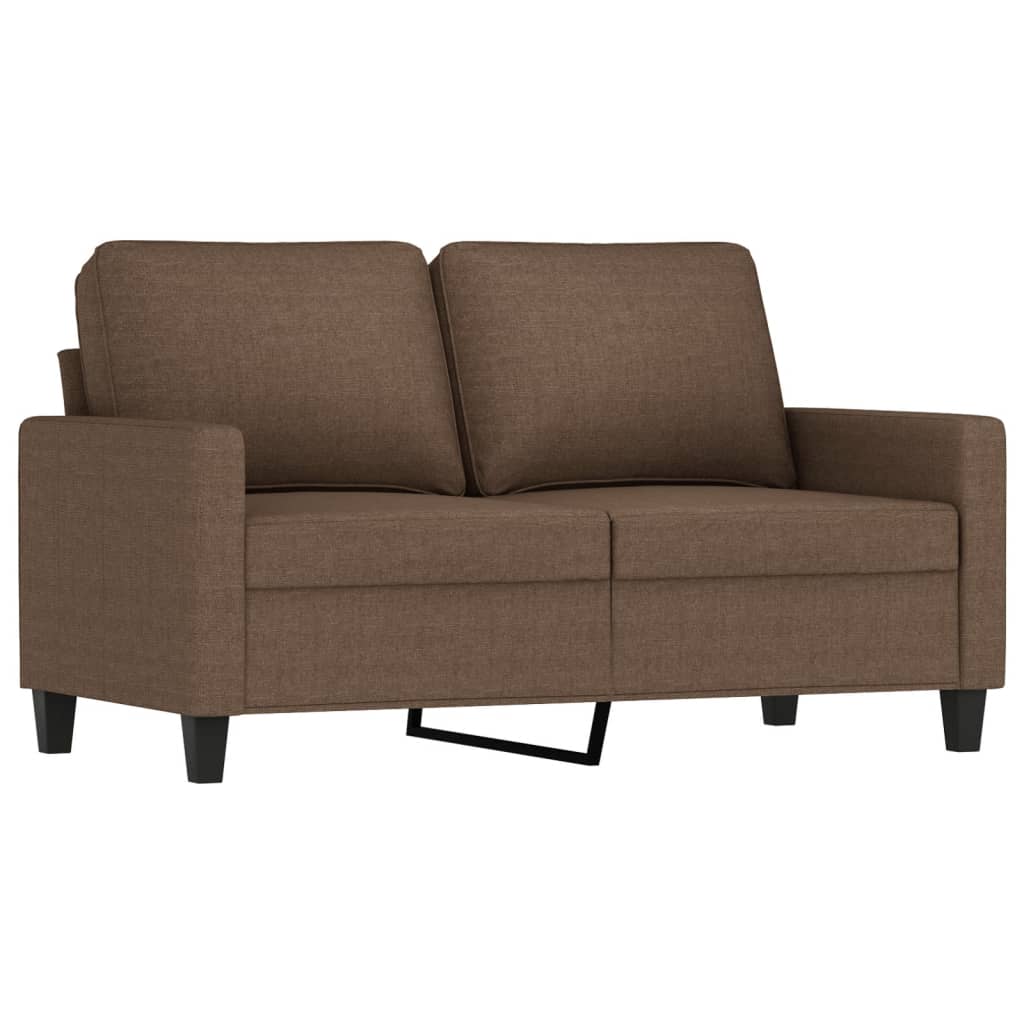 4-dijelni set sofa s jastucima smeđi od tkanine